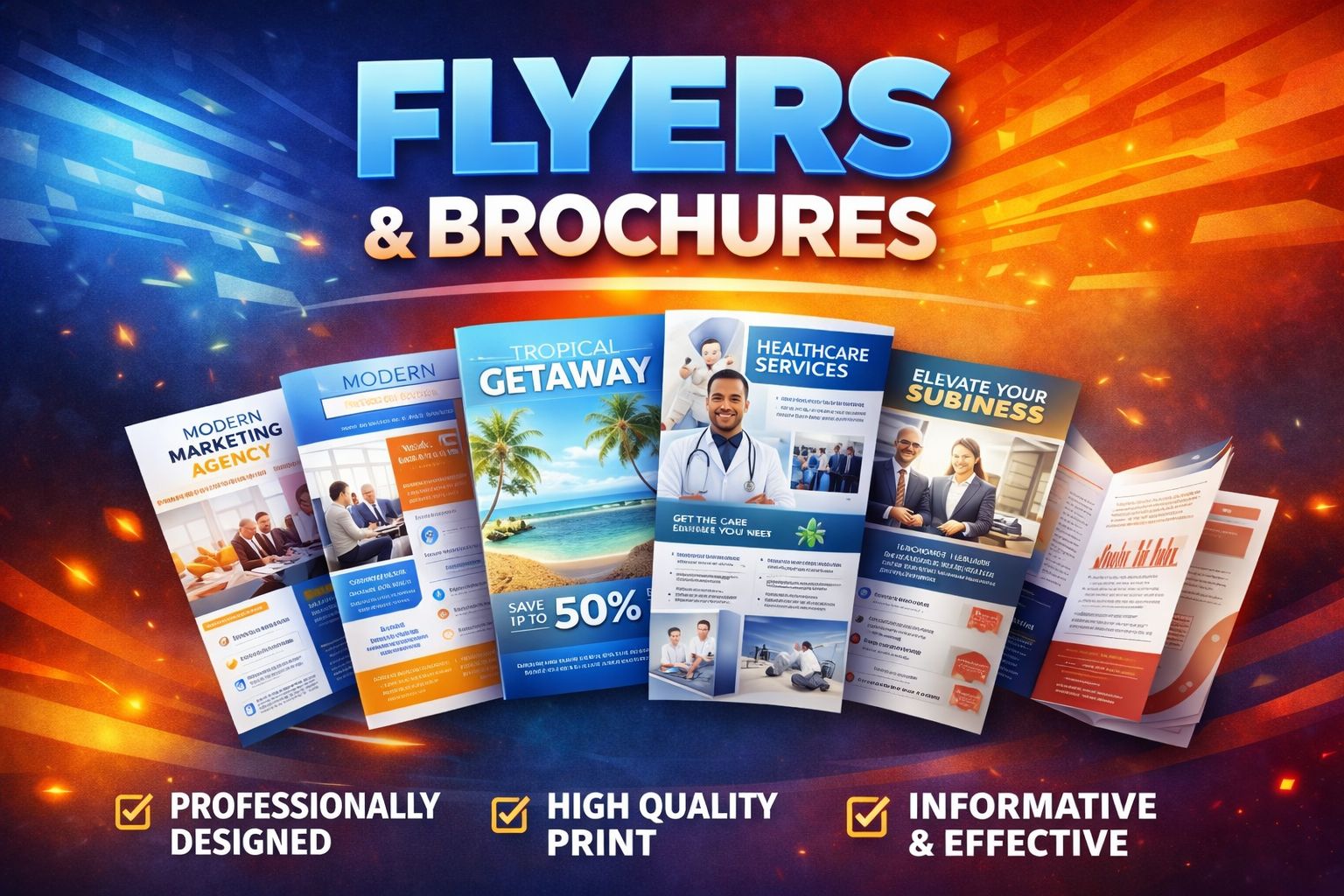 Flyers and brochures